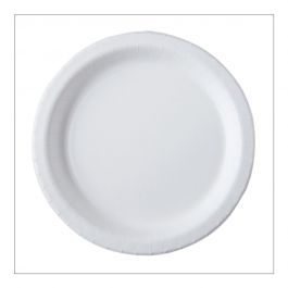 Pol-Mak HRC Eco Lot de 50 assiettes en carton jetables pour barbecues, promenades, baptêmes, anniversaires, compostables, matériaux respectueux de l'environnement, assiettes rondes 23 cm, marron