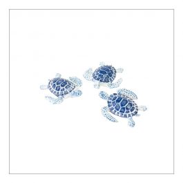 Lot de 10 poignées coquille « vieux laiton