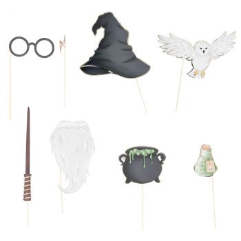 Accessoires photobooth apprenti sorcier x8