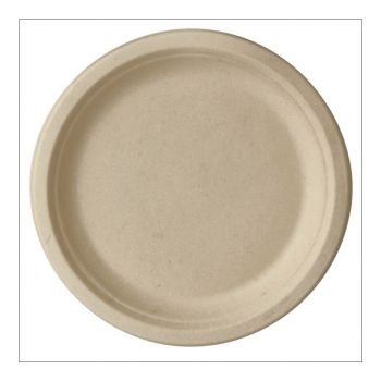 Assiette canne ronde x50