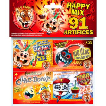 Assortiment happy mix 91 pièces F1