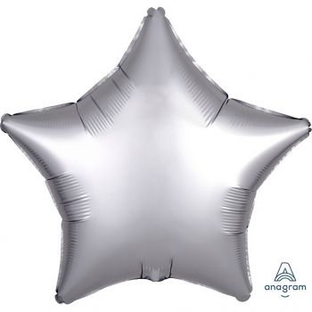 Ballon aluminium étoile argent 43cm