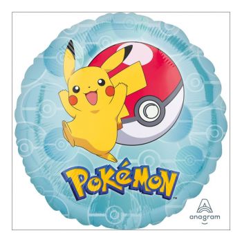 Ballon aluminium rond Pokémon