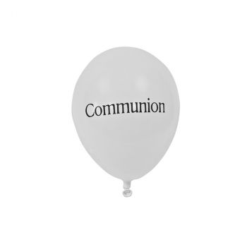 Ballon blanc communion x8