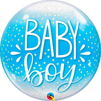 Ballon bubble 22 pouces baby boy