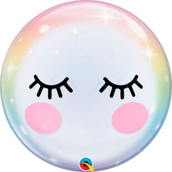 Ballon bubble 22 pouces eyelashes