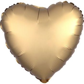 Ballon cœur doré