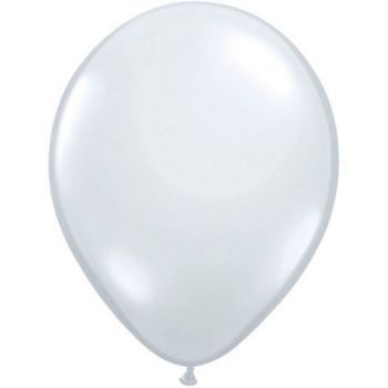 Ballon latex argent 28cm