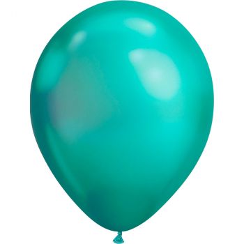 Ballon latex chrome vert 7pouces