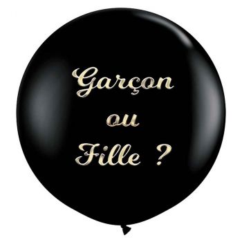 Ballon noir gender reveal garçon ou fille ?