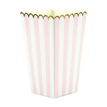 Boite pop-corn rose x8