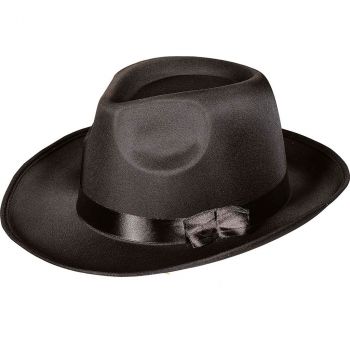 Borsalino satin noir taille 57/59