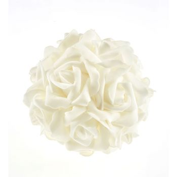 Boule de fleurs ivoire