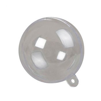 Boule transparente plastique D 12cm