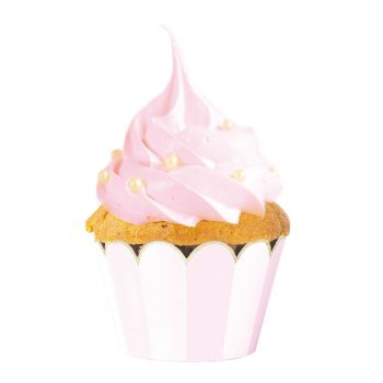 Caissette à cupcake rose x6