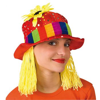 Chapeau Clara avec cheveux