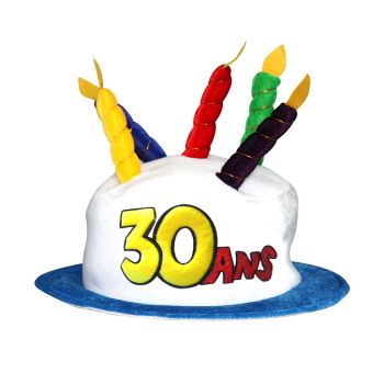 Chapeau d'anniversaire 30 ans