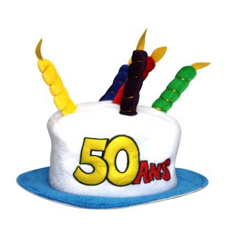 Chapeau d'anniversaire 50 ans