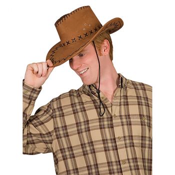 Chapeau de cow-boy marron