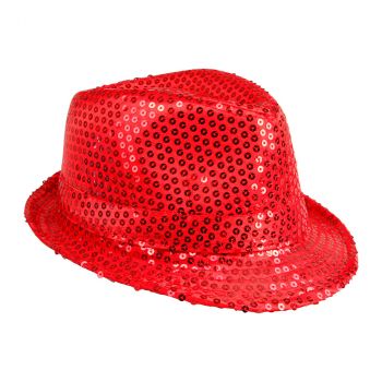 Chapeau popstar à sequins 10 couleurs au choix