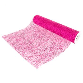 Chemin de table glitter fuchsia 30cmx5m