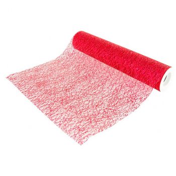 Chemin de table glitter rouge 30cmx5m