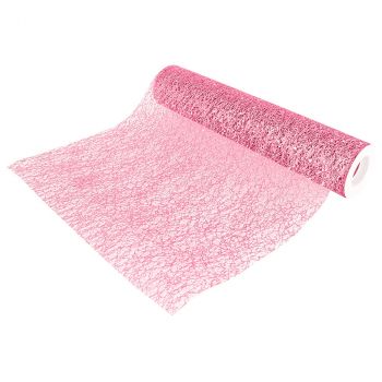 Chemin de table glitter vieux rose 30cmx5m