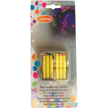 Crayons gras maquillage fluo x6