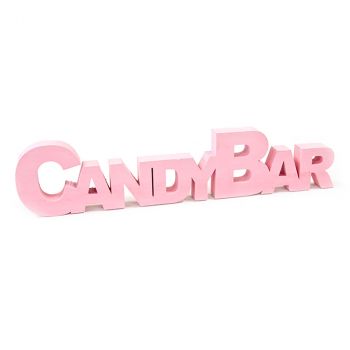 Décoration de table candy bar rose