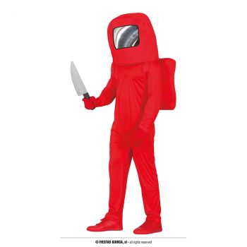Déguisement astronaute rouge 14/16 ans