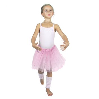 Déguisement fille tutu de fée rose avec étoiles 6/8 ans