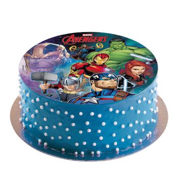 Disque gateau azyme Avengers