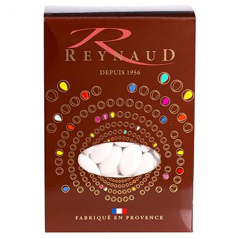 Dragées Pécou, Amandes Avola Extra, Blanc, sachet de 250g