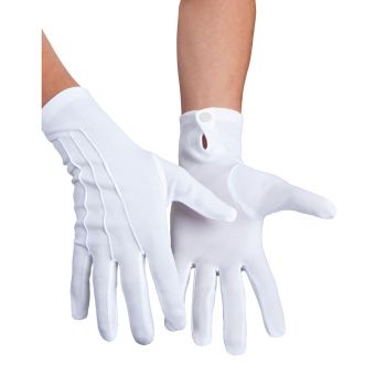 Gants à pression taille XL blanc