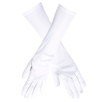 Gants coude blanc