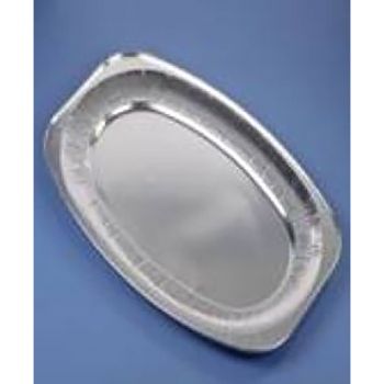 Grand plat aluminium ovale x3