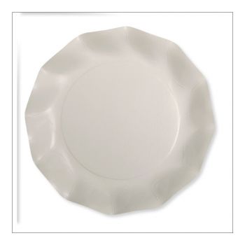 Grande assiette carton forme fleur x20