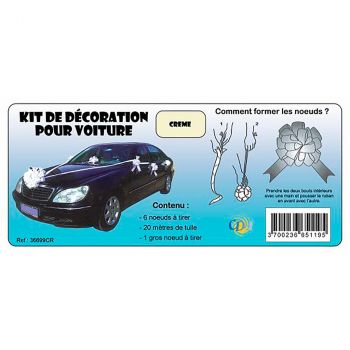 Kit décoration voiture crème