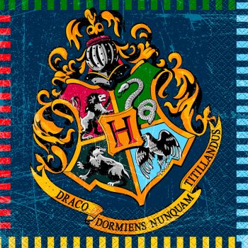 Les 16 serviettes Harry Potter 33 x 33 cm