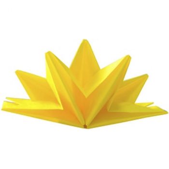 Lot de 12 serviettes pré-pliées 40x60cm jaune