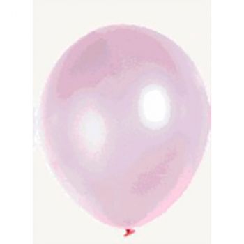 Lot de 20 ballons latex rose métallisé 28cm