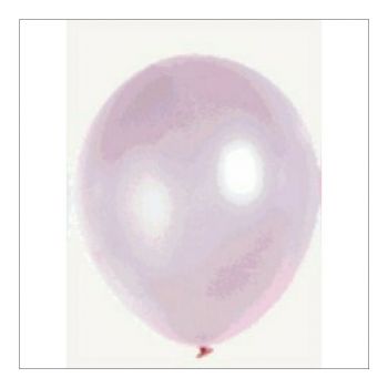 Lot de 20 ballons latex rose métallisé 28cm