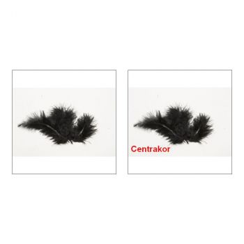 Lot de 20 plumes décoratives noir 10cm