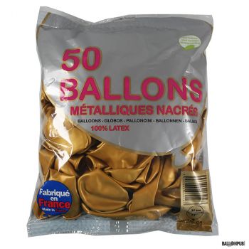 Lot de 50 ballons or latex 30cm