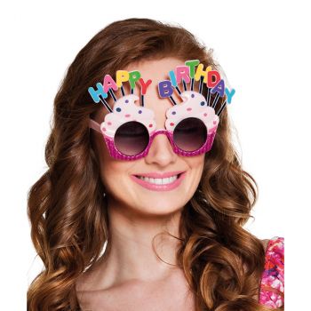 Lunettes happy birthday multicolore