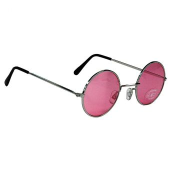 Lunettes hippie rose