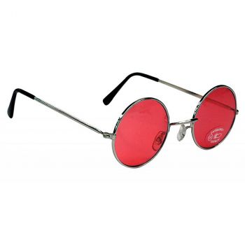 Lunettes hippie rouge