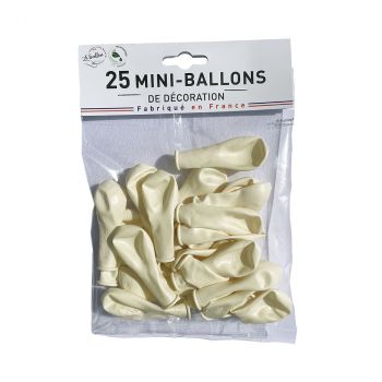 Mini ballons opaque blanc x25