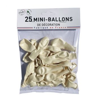 Mini ballons opaque blanc x25