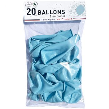 Mini ballons opaque bleu pastel x25